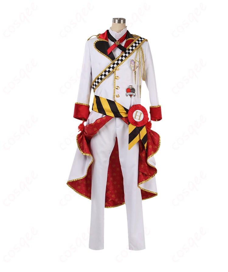 ツイステ エース・トラッポラ コスプレ衣装 ハーツラビュル寮 寮服の装飾ディテール