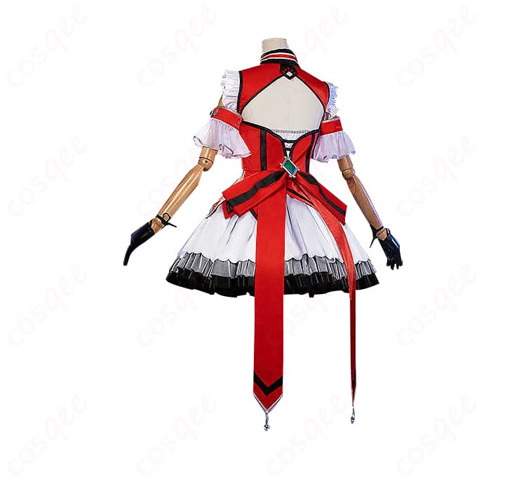 背面から見たウインバリアシオン勝負服コスプレ衣装