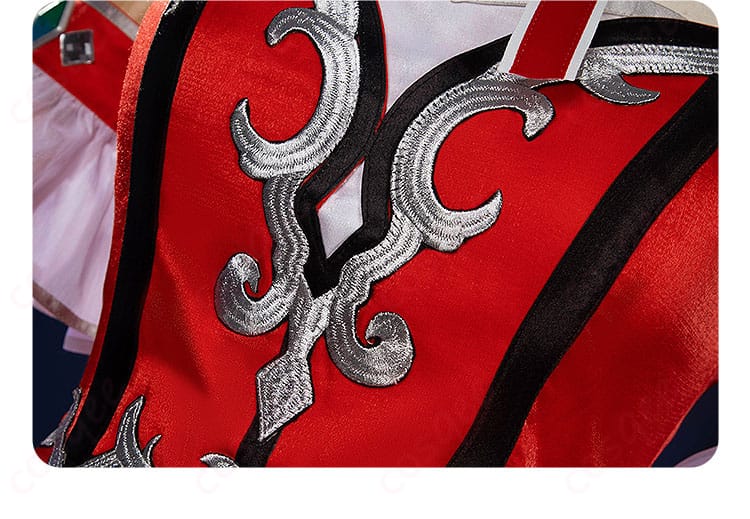 衣服の高精度な襟装飾