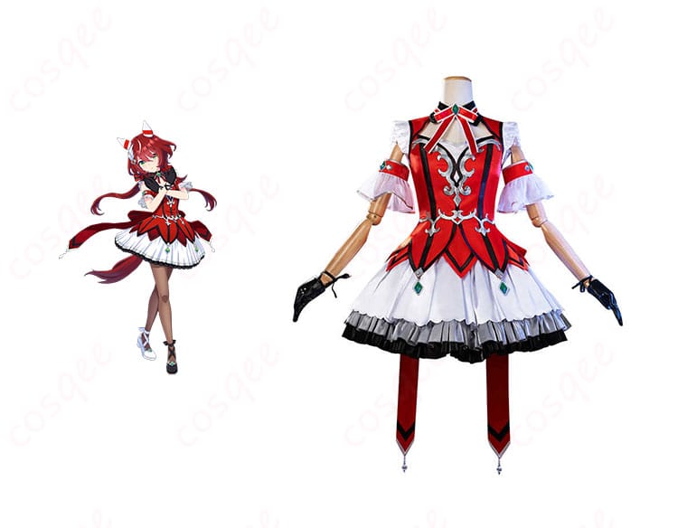 コスプレ衣装の全体像とウインバリアシオンのキャラクターが融合した画像