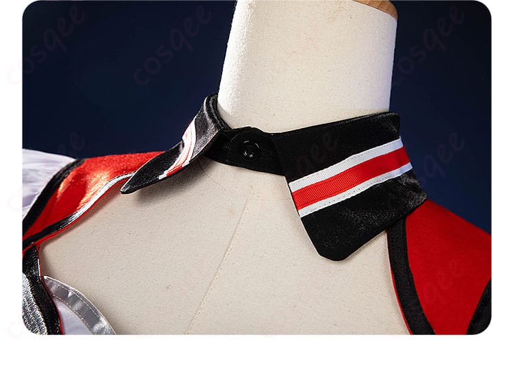 襟元の特別なデザインと刺繍