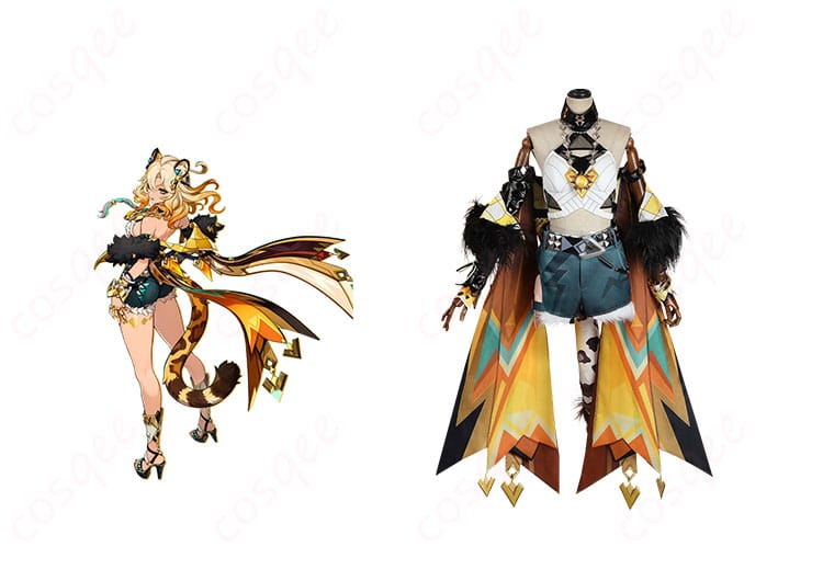 原神 シロネン コスプレ衣装の正面イメージ。キャラクターとのリアルな融合をお楽しみください。