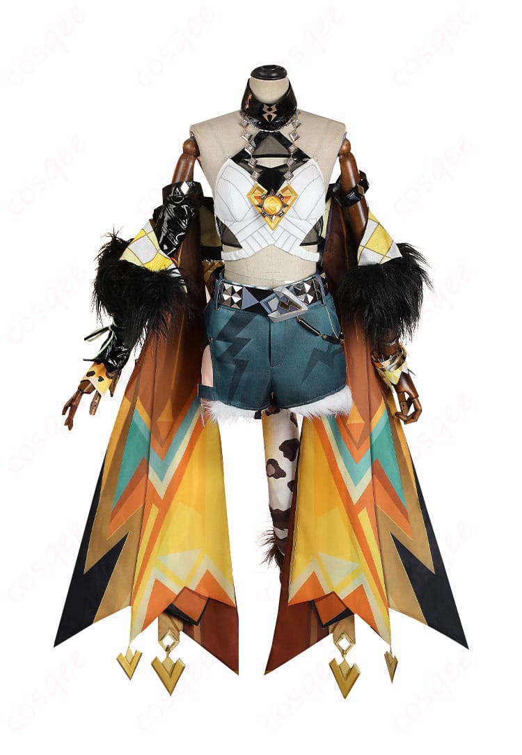 原神 シロネン コスプレ衣装の正面全体図。忠実再現されたデザインでイベントや撮影に最適。