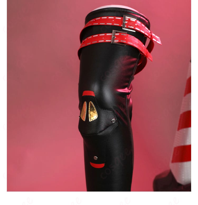 バーニス・ホワイト コスプレ衣装 ブーツ腿部装飾