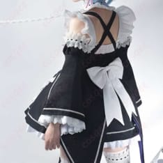 Re:ゼロ レムとラムのメイド服コスプレ 清楚キュートに仕上がる着やすい一着 - 2枚目の画像（サムネイル）
