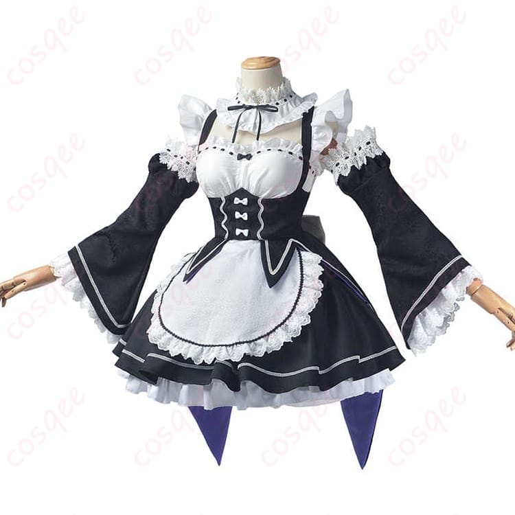 Re:ゼロ レムとラムのメイド服コスプレ 清楚キュートに仕上がる着やすい一着 - 1枚目の画像