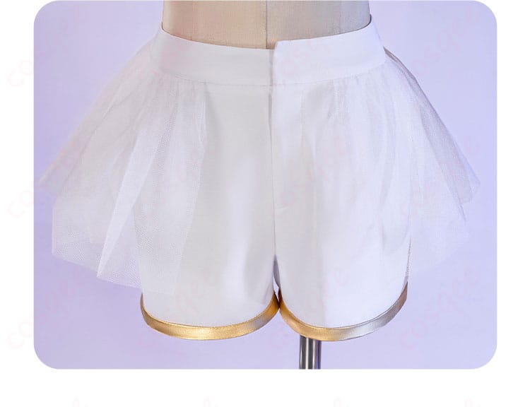 スターレイル 三月なのか 巡狩 コスプレ衣装 パンツ前面装飾細節|キャラクター服のディテール