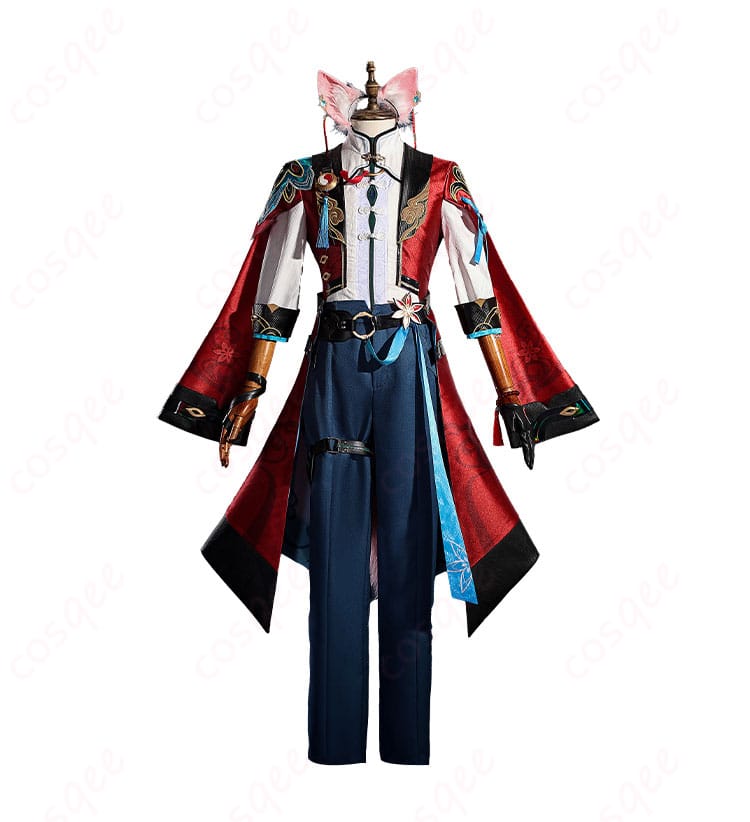 商品正面画像 - 高忠実度で再現された椒丘のコスプレ衣装の正面。