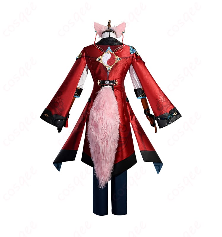 商品背面画像 - 背面から見る椒丘 コスプレ衣装、背部の装飾も忠実に再現。