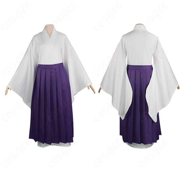 内搭服装の正面と背面のディテール - 裏梅 コスプレ衣装の内側部分、着用感とデザインを見せる