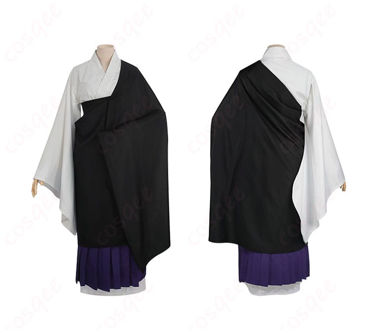 商品正面と背面の画像 - 裏梅 コスプレ衣装の前面と背面の詳細なディテール