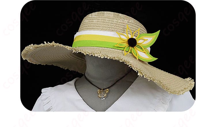 「レモネードで一休み♪」コスプレ衣装の帽子の装飾。衣装のアクセントとして目を引くディテール。