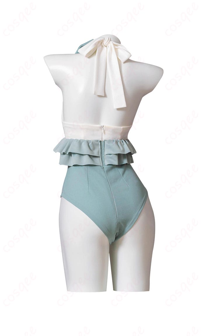 エレシュキガル 9周年水着コスプレ衣装の背面画像。背中のディテールがよくわかる。