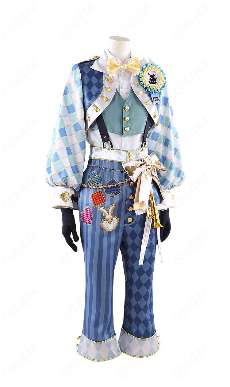 デュース・スペード コスプレ衣装 右側面画像 - ツイステ コスプレ衣装