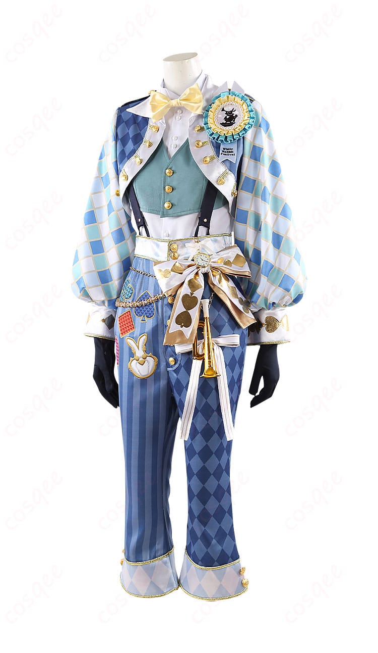 デュース・スペード コスプレ衣装 左側面画像 - ツイステ コスプレ衣装