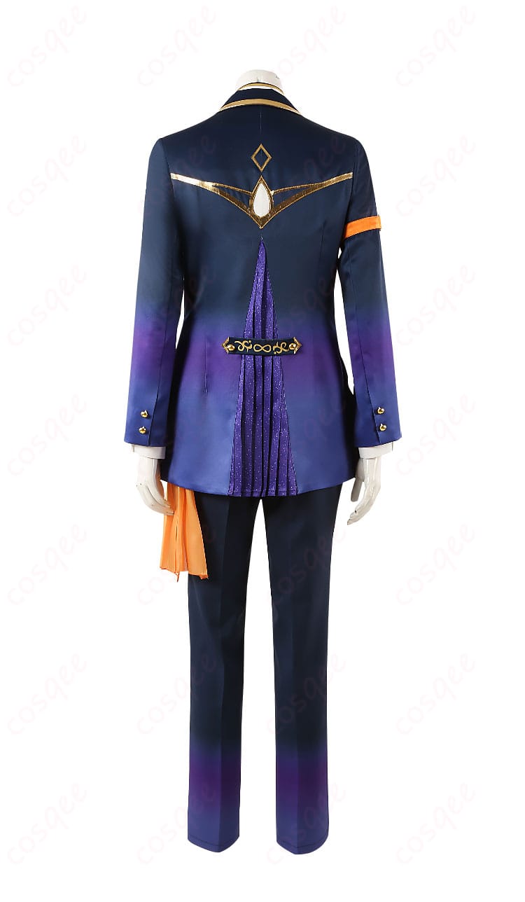 あんスタ 逆先夏目 コスプレ衣装 商品背面図。背面のディテールも再現度が高く、精緻な仕上がりです。