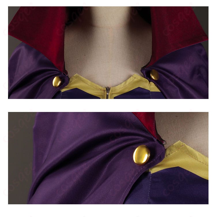 セフィーロのコスプレ衣装の襟元の装飾ディテール。精巧な刺繍とデザインが際立っています。