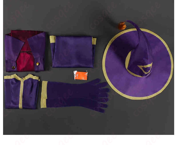 セフィーロコスプレ衣装のセット内容を示す画像。全てのアイテムが揃っています。