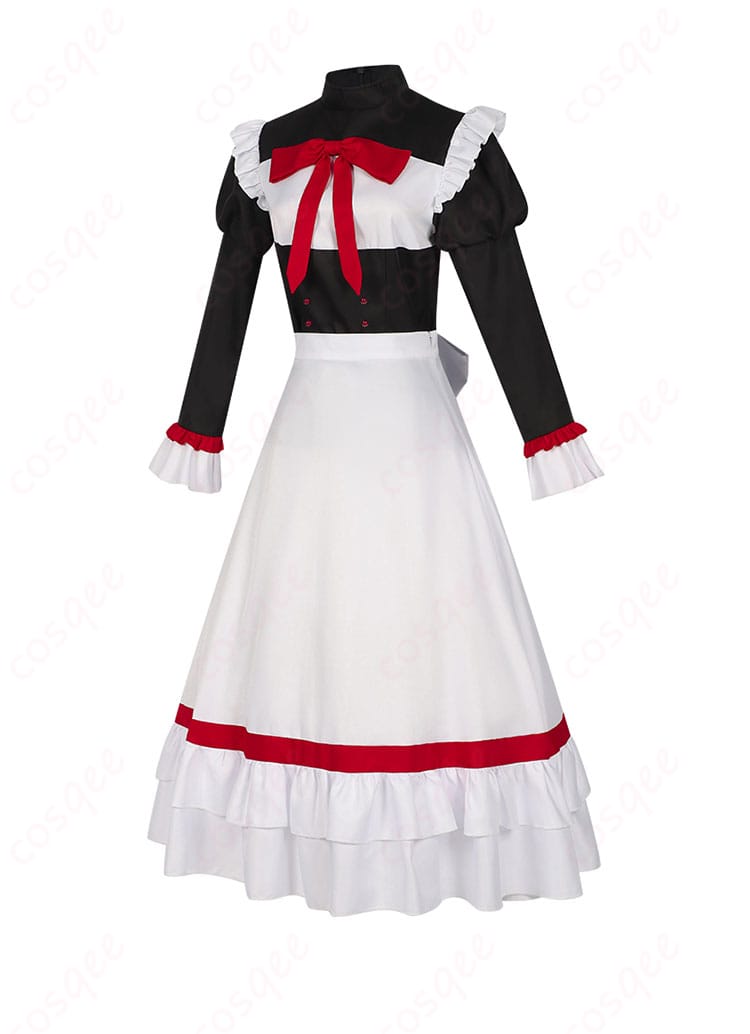 「魔王軍最強」サティ コスプレ衣装 サイドビュー 詳細なデザインをチェック