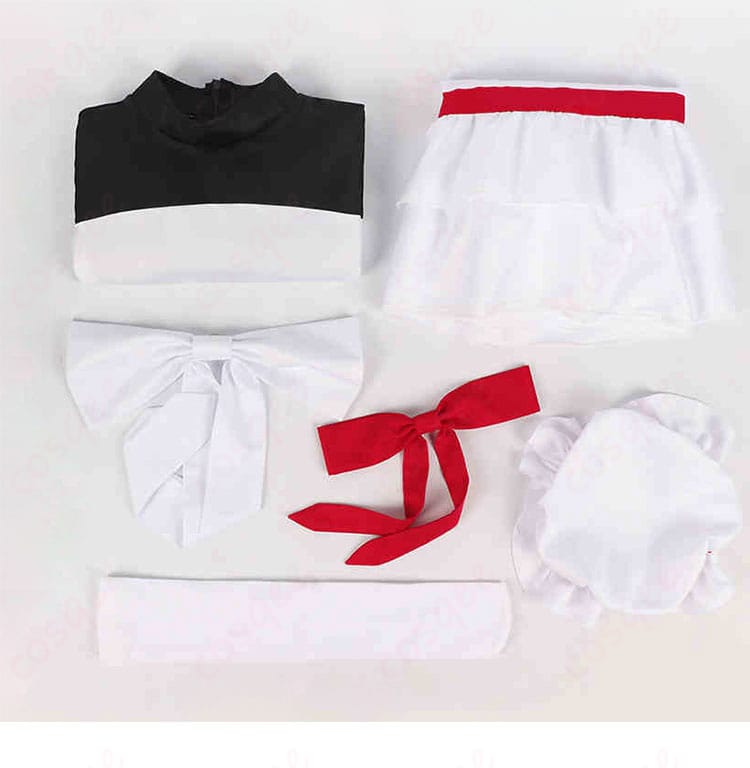 サティ コスプレ衣装 セット内容を紹介 トップス、スカート、帽子、スカーフなど