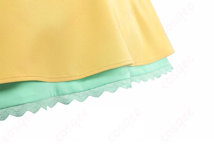 大道寺知世コスプレ衣装のスカート裾の装飾。華やかで可愛らしいデザイン。