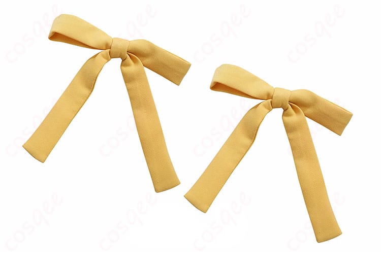 大道寺知世コスプレ衣装の蝶のアクセサリーの詳細。キュートで上品なアクセント。