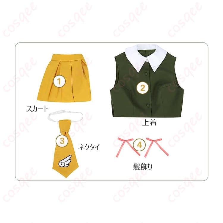 カードキャプターさくら 木之本桜の劇場版風コスプレ衣装 可憐さ際立つ写真映えシルエット - 6枚目の画像