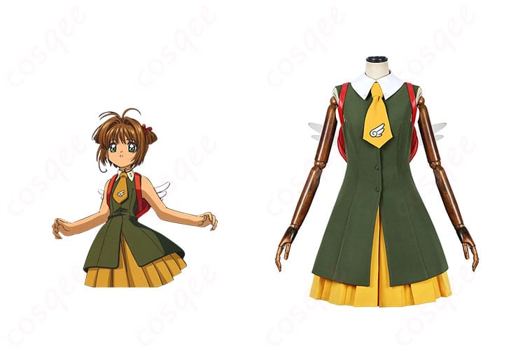 劇場版カードキャプターさくら 木之本桜 コスプレ衣装 - キャラクターと衣装の詳細な再現。