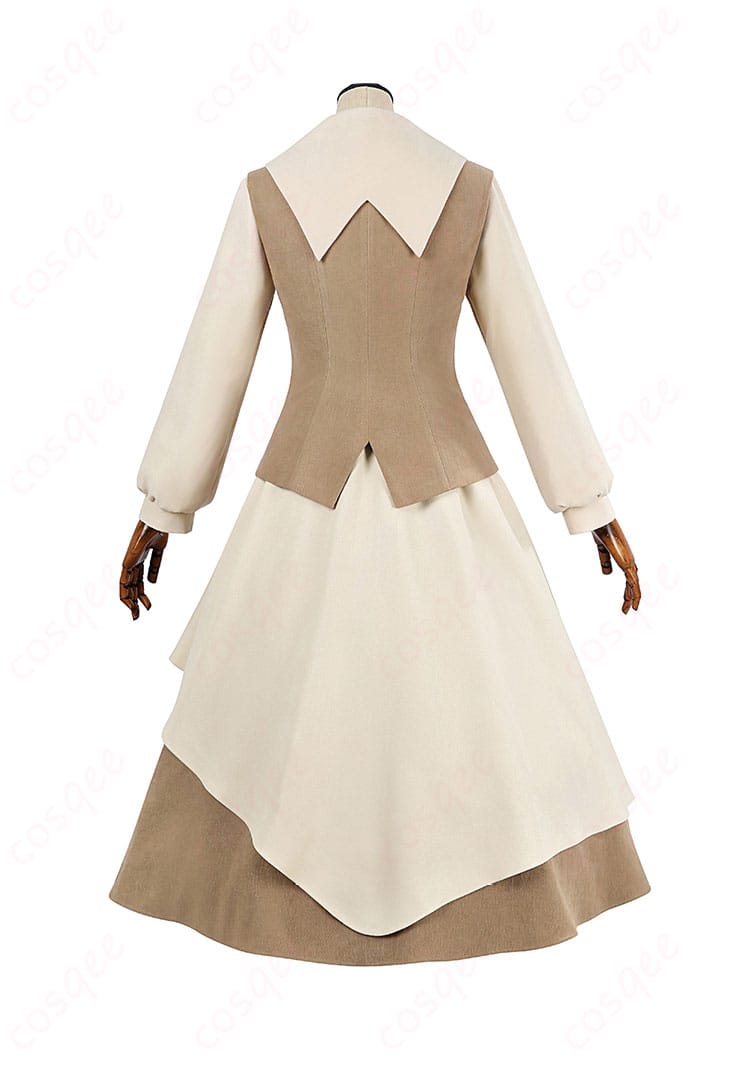 商品の背面画像。秋冬私服のコスプレ衣装、大道寺知世の魅力を引き立てるデザイン。