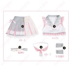 ラブライブ！ 南ことり チアガール衣装 ポップ可憐で写真映えする動きやすいコスプレ - 4枚目の画像（サムネイル）