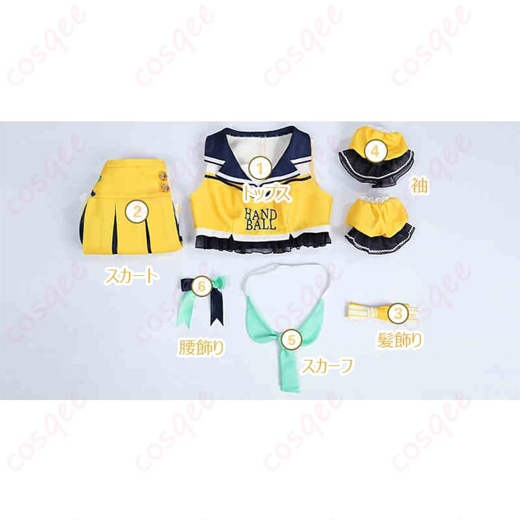 ラブライブ！ 南ことり チアガール衣装 ポップ可憐で写真映えする動きやすいコスプレ - 2枚目の画像