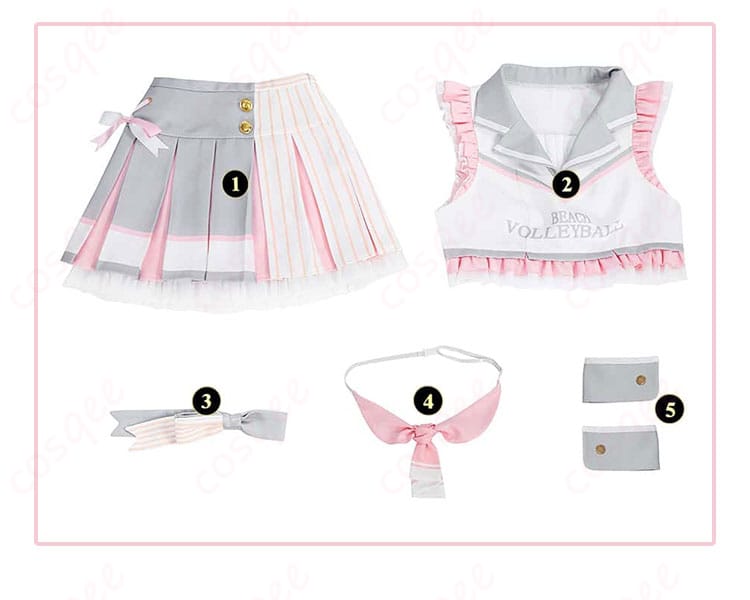 南ことり チアガールコスプレ衣装のセット内容を紹介