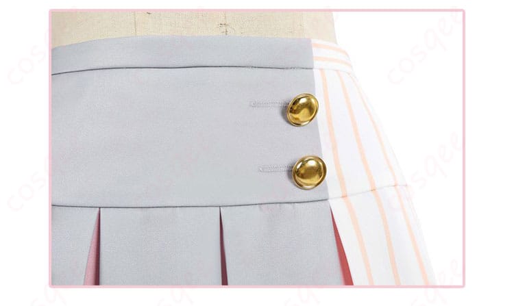 チアガール衣装のスカートの衣扣ディテール