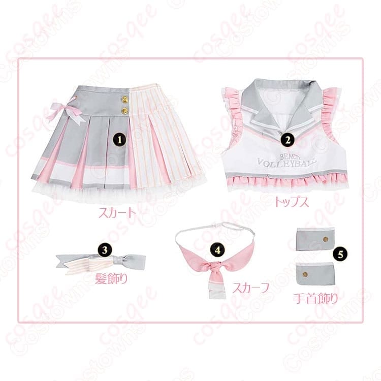 ラブライブ！ 南ことり チアガール衣装 ポップ可憐で写真映えする動きやすいコスプレ - 5枚目の画像