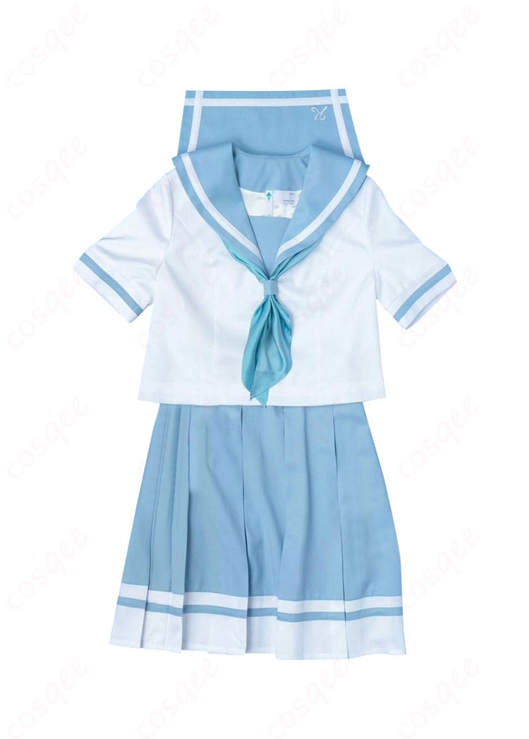 鎧塚みぞれ 夏制服 コスプレ衣装 正面画像。アニメのデザインに基づいた精巧な作りが特徴です。