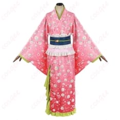 鬼滅の刃 甘露寺蜜璃の街着姿を可憐に再現したコスプレ衣装 - 1枚目の画像（サムネイル）