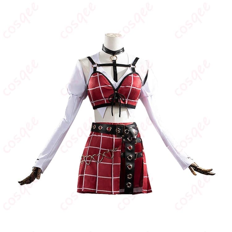 サーニャ 葛葉 風コスプレ衣装 ダークでクールな存在感をまとう一式 - 1枚目の画像