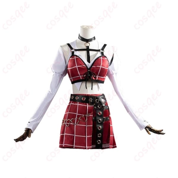 サーニャ 葛葉 風コスプレ衣装 ダークでクールな存在感をまとう一式