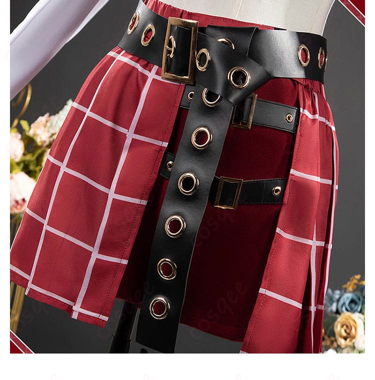 スカート正面ディテール。コスプレ衣装のスカートのデザイン。コスプレ衣装。