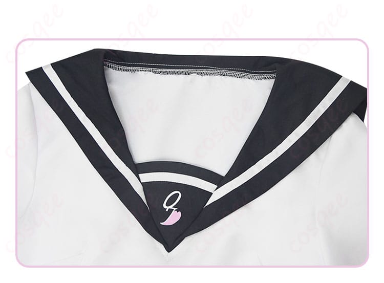 菜なれ花なれ 小父内涼葉 コスプレ衣装 领口装饰の細部。精緻な刺繍とデザインが特徴的。