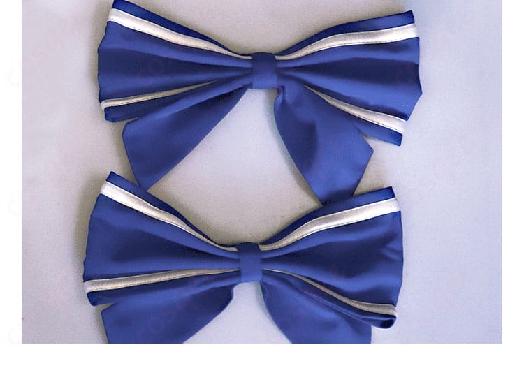 アズールレーン 駆逐艦 ラフィーII コスプレ衣装 ヘアアクセサリーのディテール。キャラクターの個性を強調。