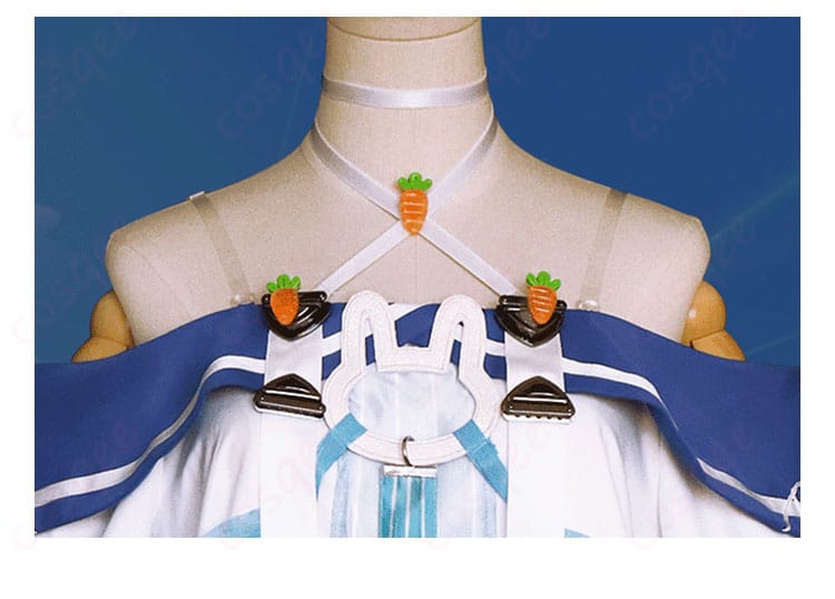 アズールレーン 駆逐艦 ラフィーII コスプレ衣装 上衣の装飾ディテール。完璧な刺繍とデザイン。