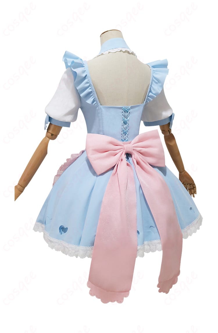 商品背面のコスプレ衣装、夢かわメイドスタイルを強調。