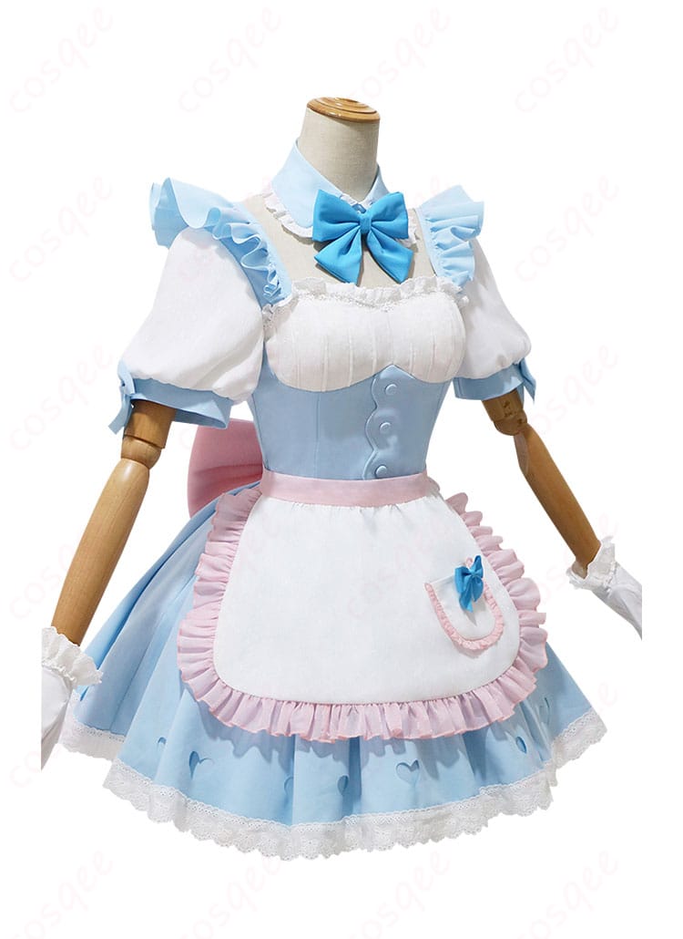 商品側面のコスプレ衣装、レムの可愛らしいデザインを展示。