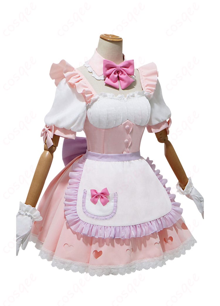 Re:ゼロ ラム コスプレ衣装 側面図。衣装の詳細なシルエットと美しいラインをチェック!