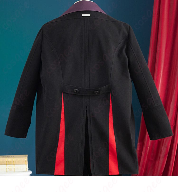 恋と深空 シン コスプレ衣装 背面装飾のディテール、コスプレ衣装の背中の美しいデザイン