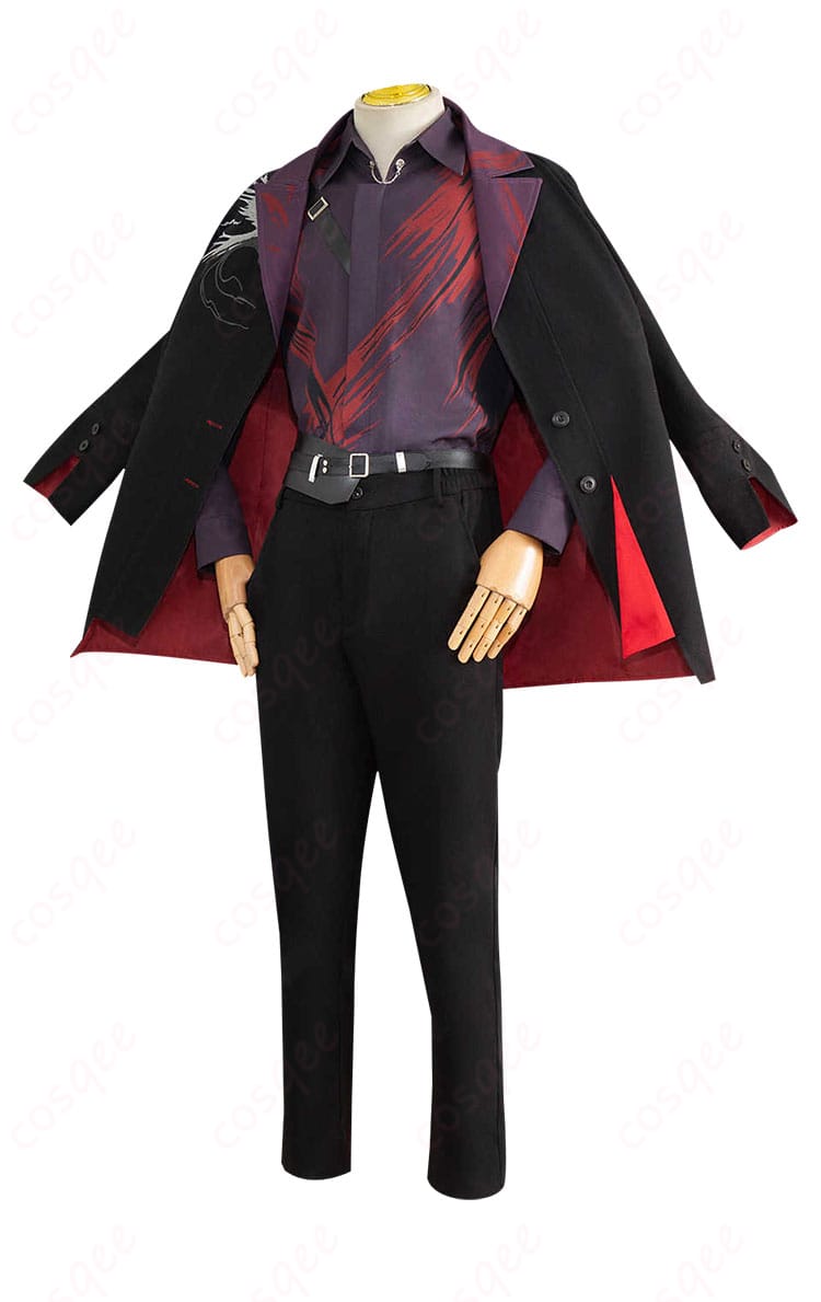 恋と深空 シン コスプレ衣装 側面画像、コスプレ衣装のシルエットとディテール