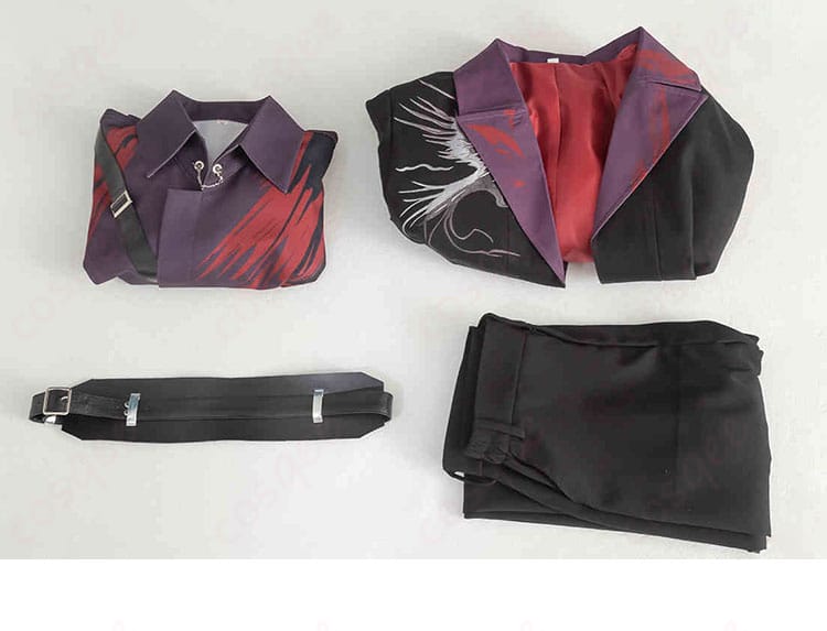 恋と深空 シン コスプレ衣装 セット内容の画像、コスプレ衣装の全てのパーツが見える