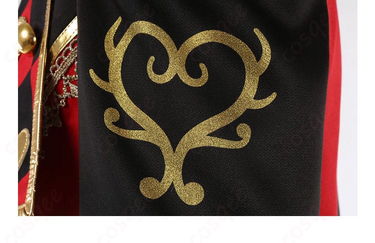 七種茨 コスプレ衣装の肩袖装飾のディテール