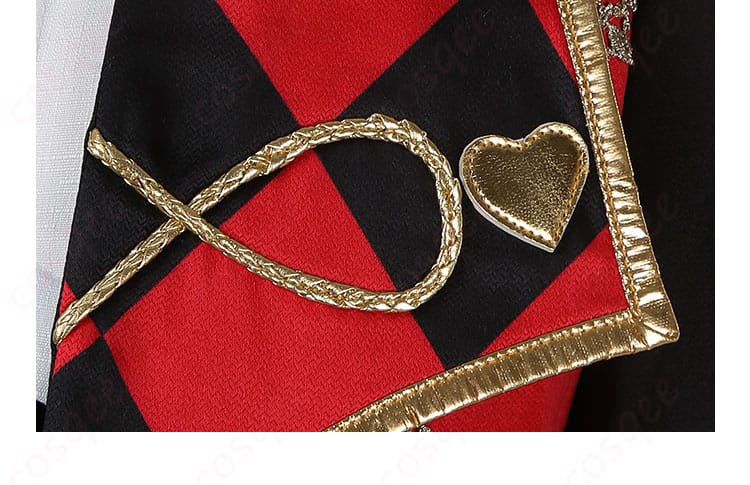 七種茨 コスプレ衣装の衣領部分の装飾デザイン詳細